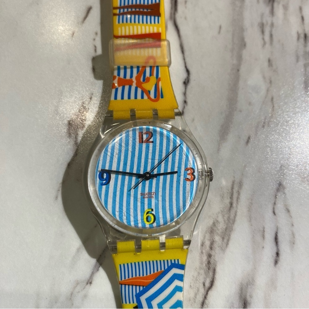 Vintage Swatch Watch Bikini Beach model 2004 unisex Swiss Made - Picture 5 of 9
